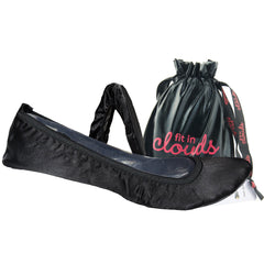 Black foldable flats